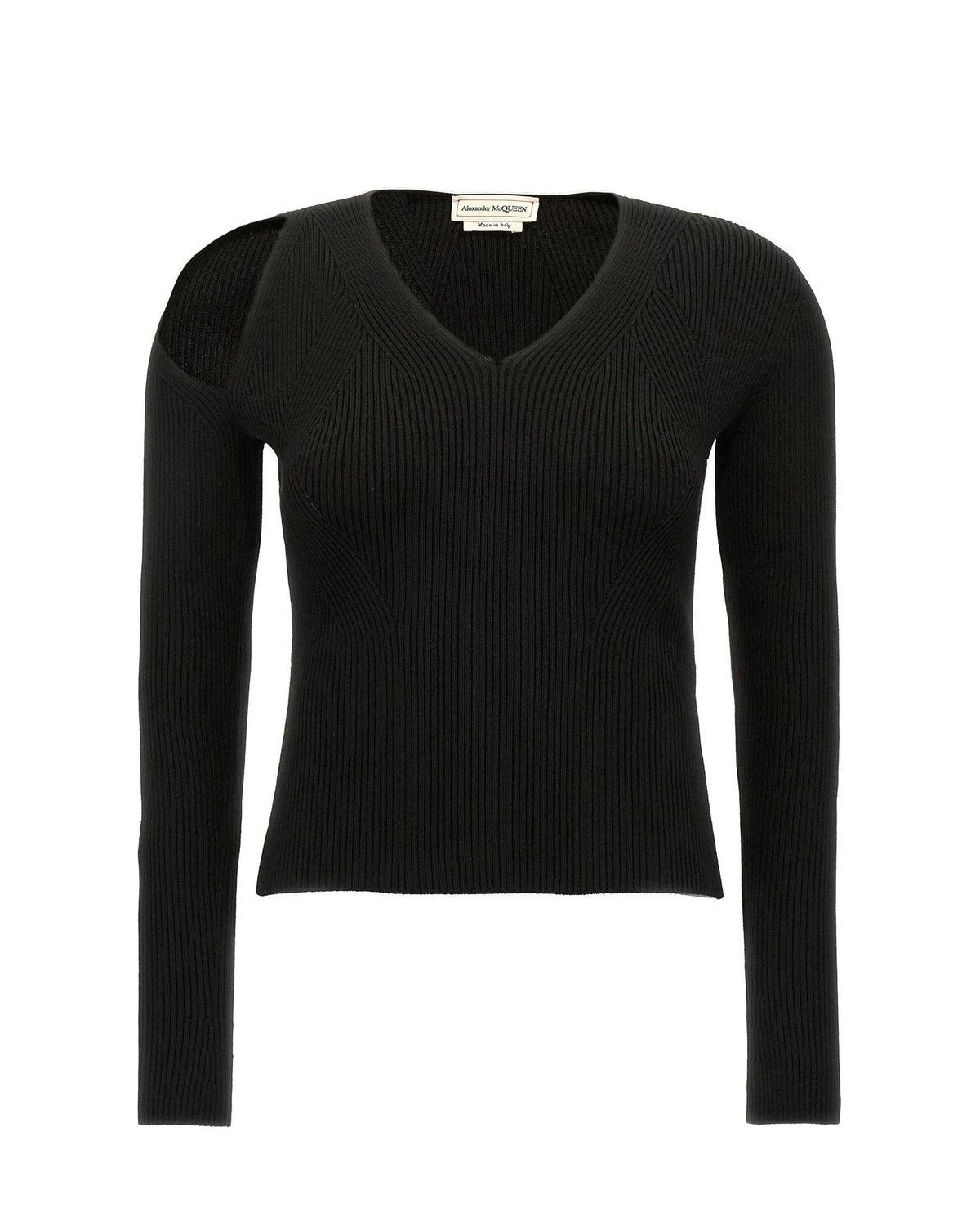 Alexander McQueen Sweater in black, Wool