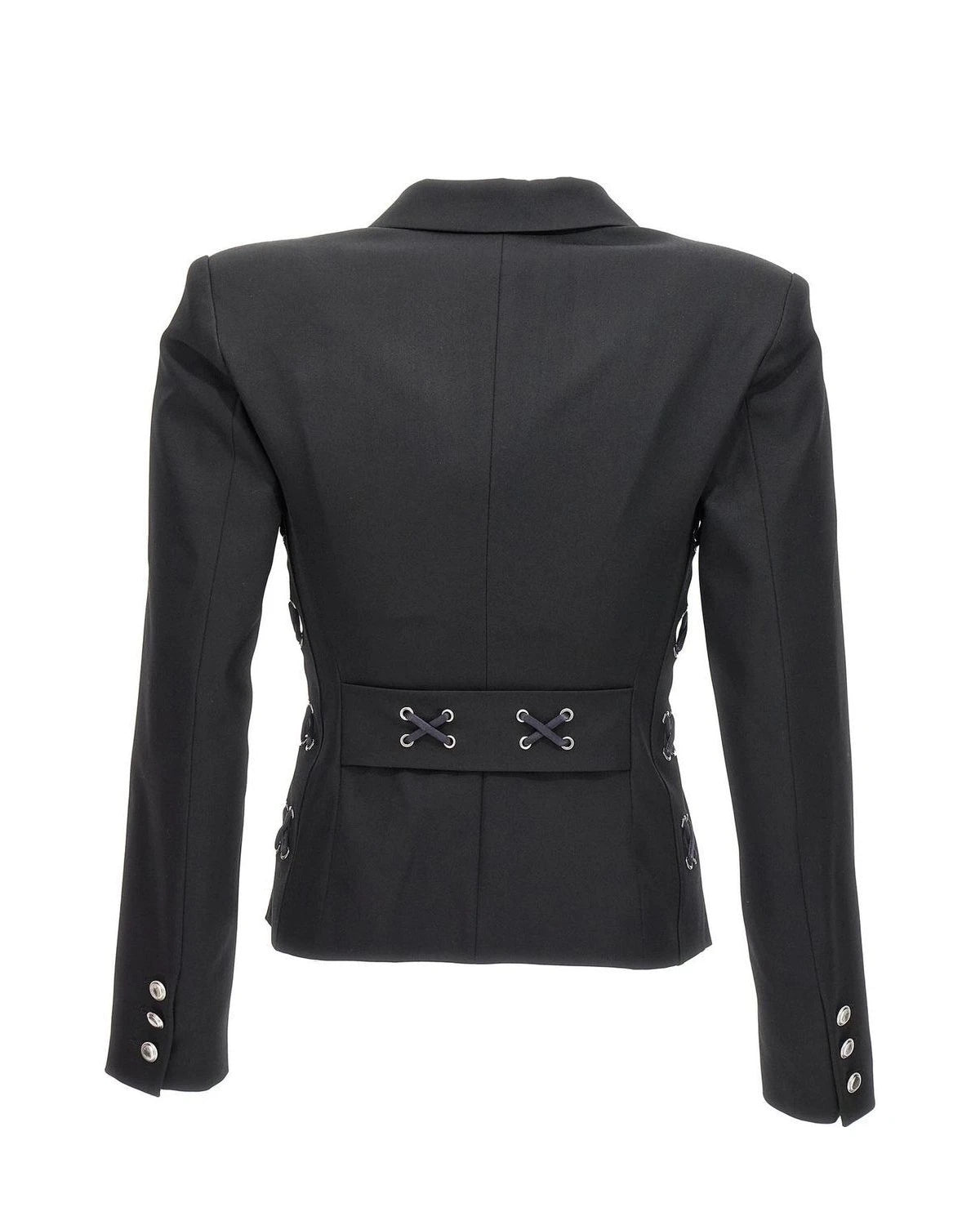 Alessandra Rich Blazer in black, Wool — view 2
