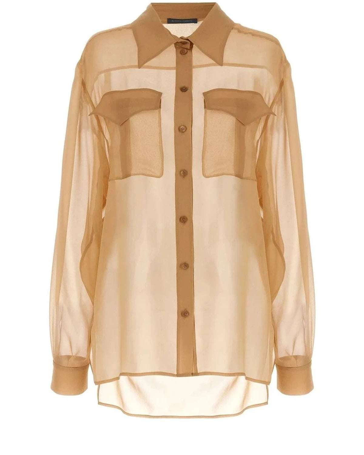 Alberta Ferretti Dress Shirt in beige, Silk