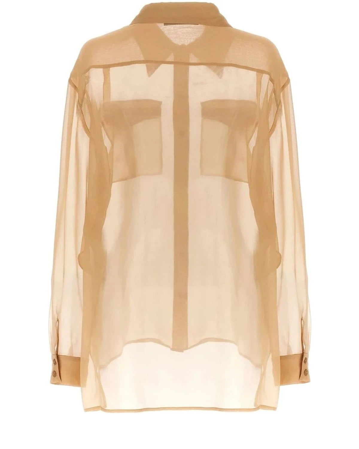 Alberta Ferretti Dress Shirt in beige, Silk — view 2