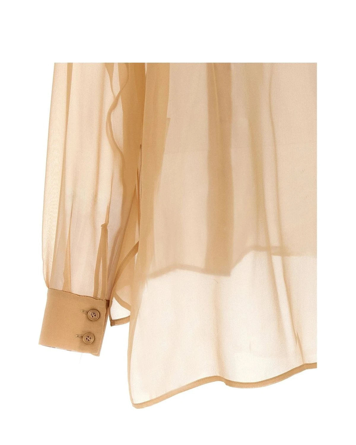 Alberta Ferretti Dress Shirt in beige, Silk — view 4