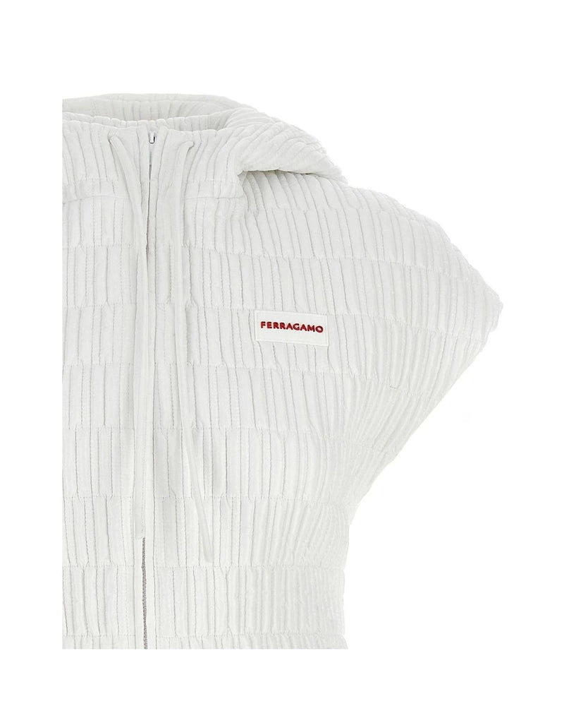 Ferragamo Vest in white, Polyamide — view 3