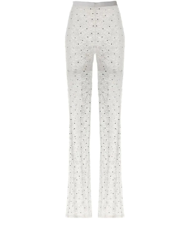 Alessandra Rich Legging in white, Polyamide
