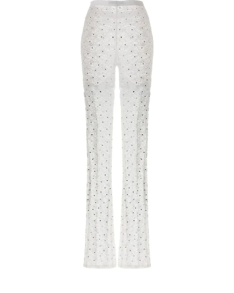 Alessandra Rich Legging in white, Polyamide — view 2