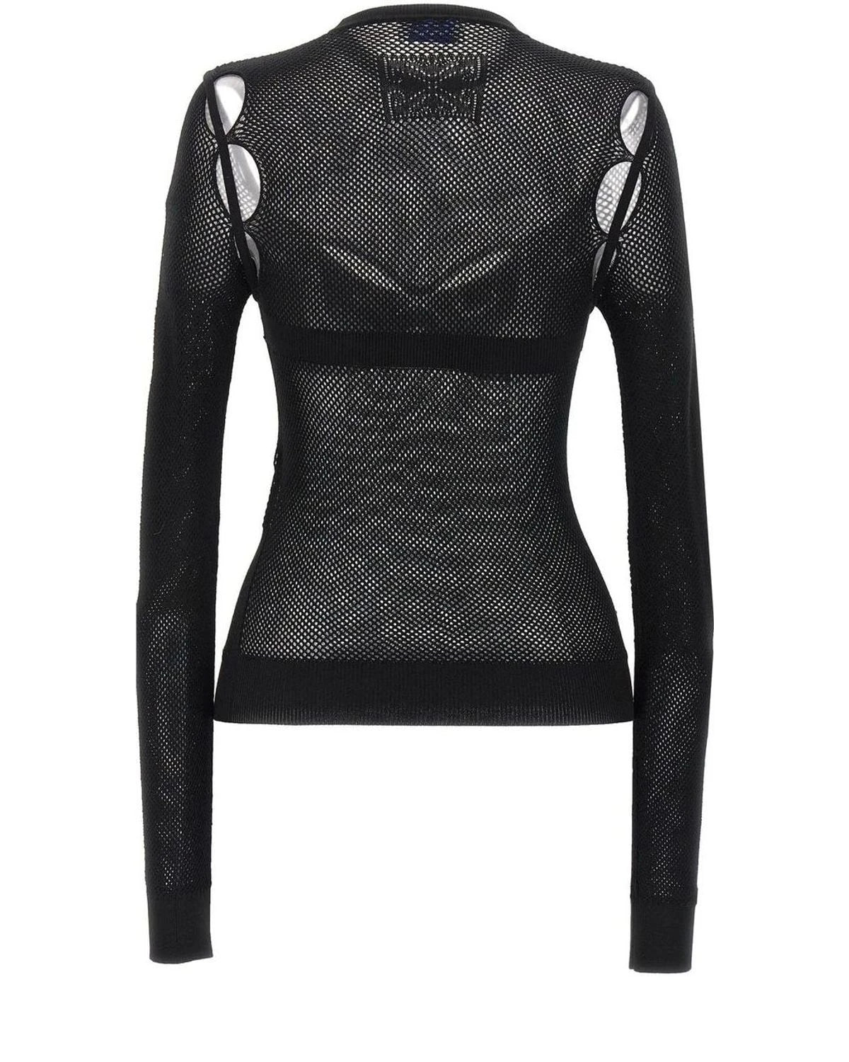 Off-White Tank Top in black, Viscose — view 2
