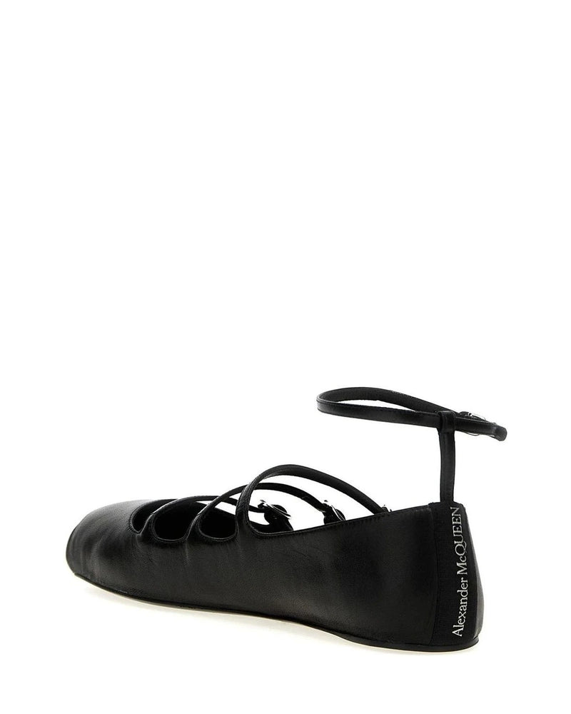Alexander McQueen Flats in black, Calf Leather — view 3