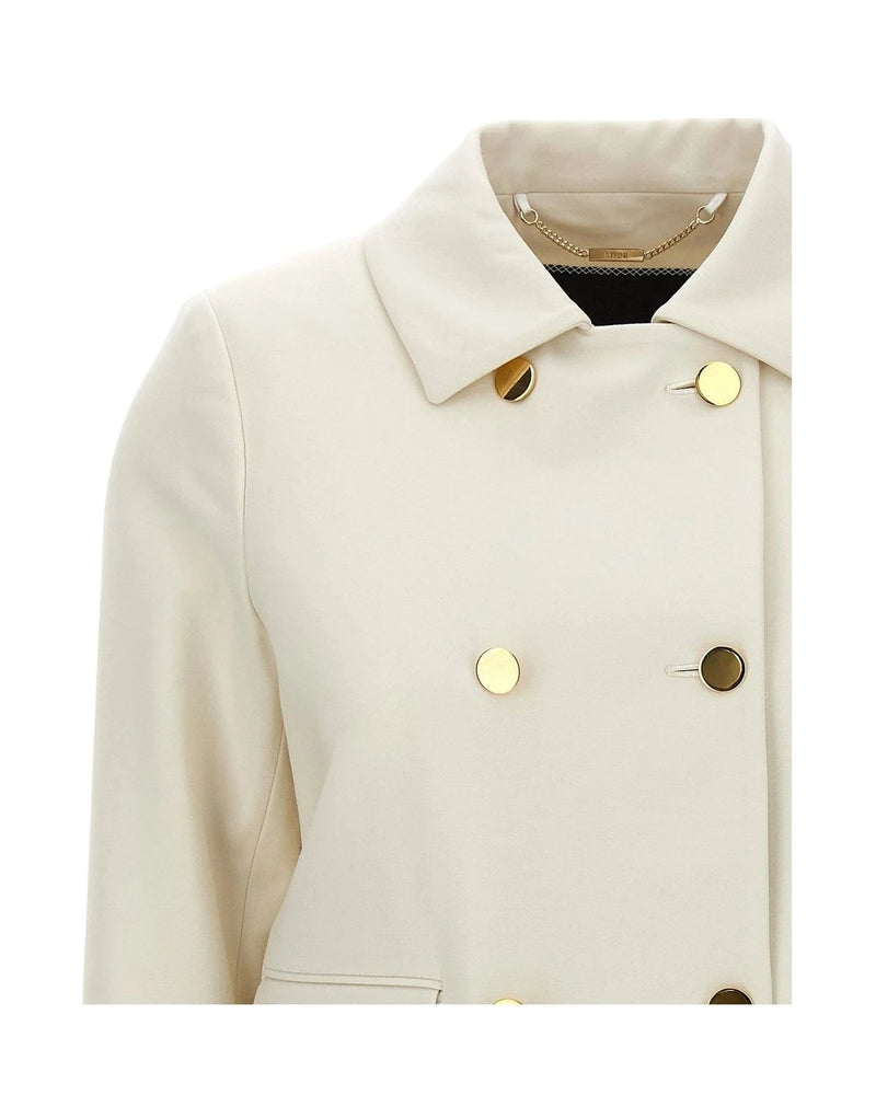 Kiton Bolero Jacket in white, Virgin Wool — view 3