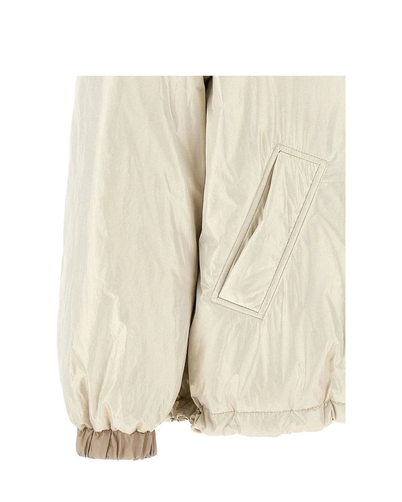 Brunello Cucinelli Puffer Jacket in beige, Polyester — view 5