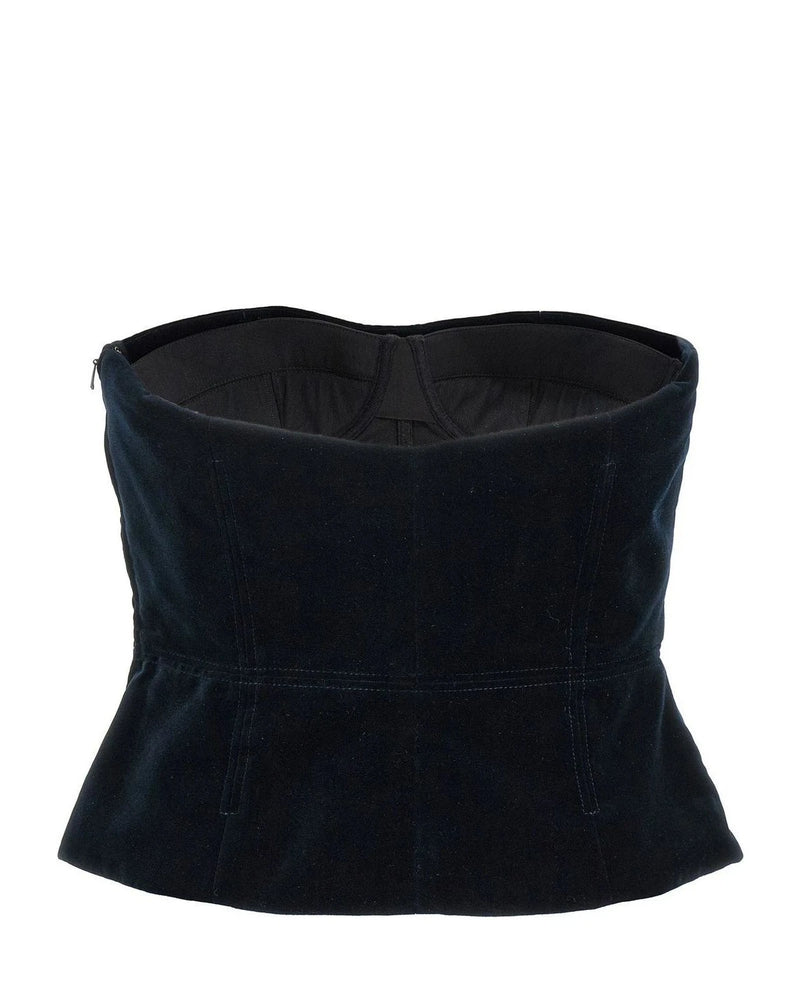 Tom Ford Corset Top in blue — view 2