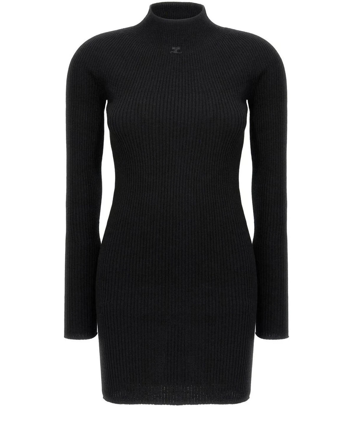 Courrèges Dresse in black, Cotton