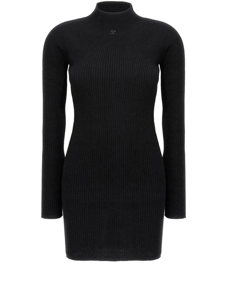 Courrèges Dresse in black, Cotton