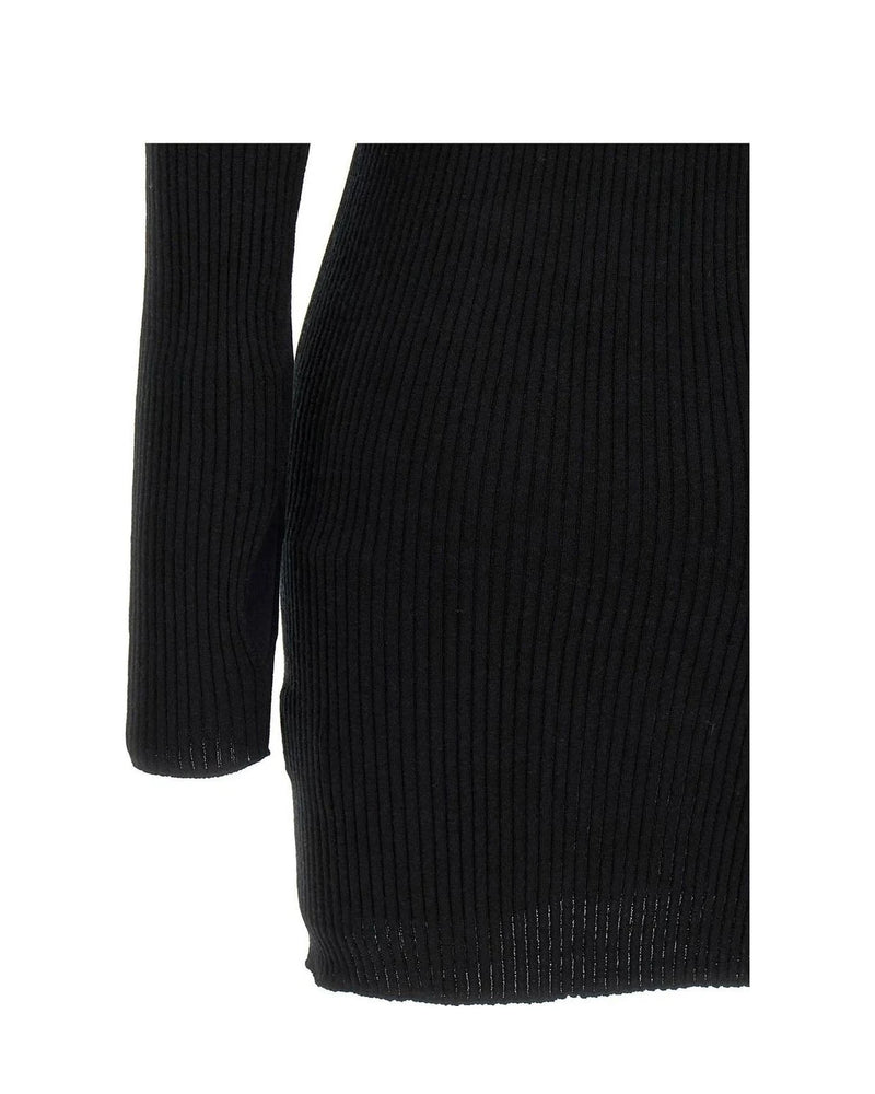 Courrèges Dresse in black, Cotton — view 4