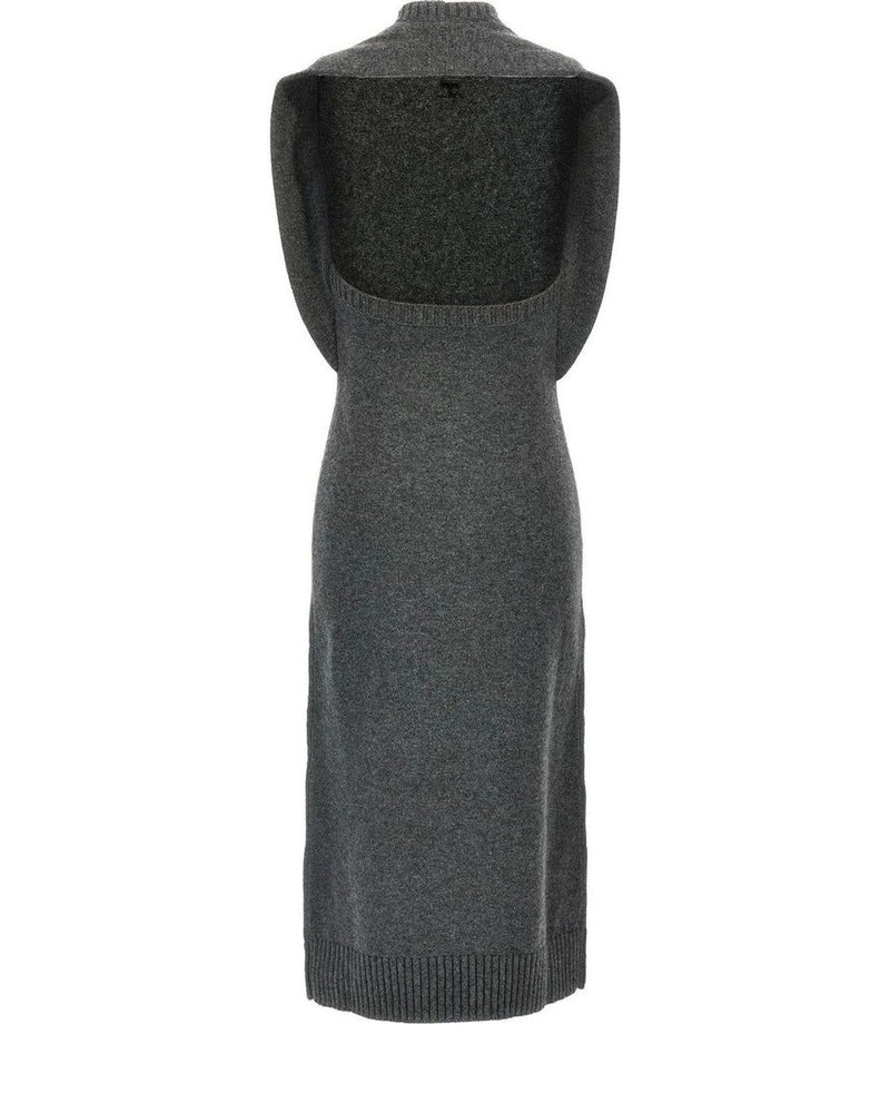 Courrèges Dresse in gray, Wool — view 2