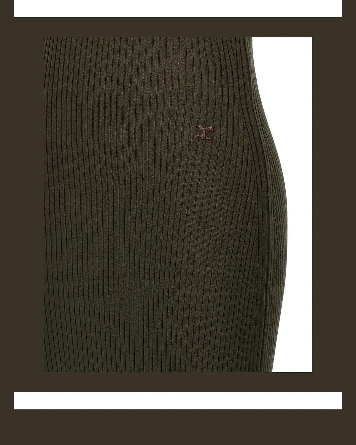 Courrèges Dresse in brown, Viscose — view 4