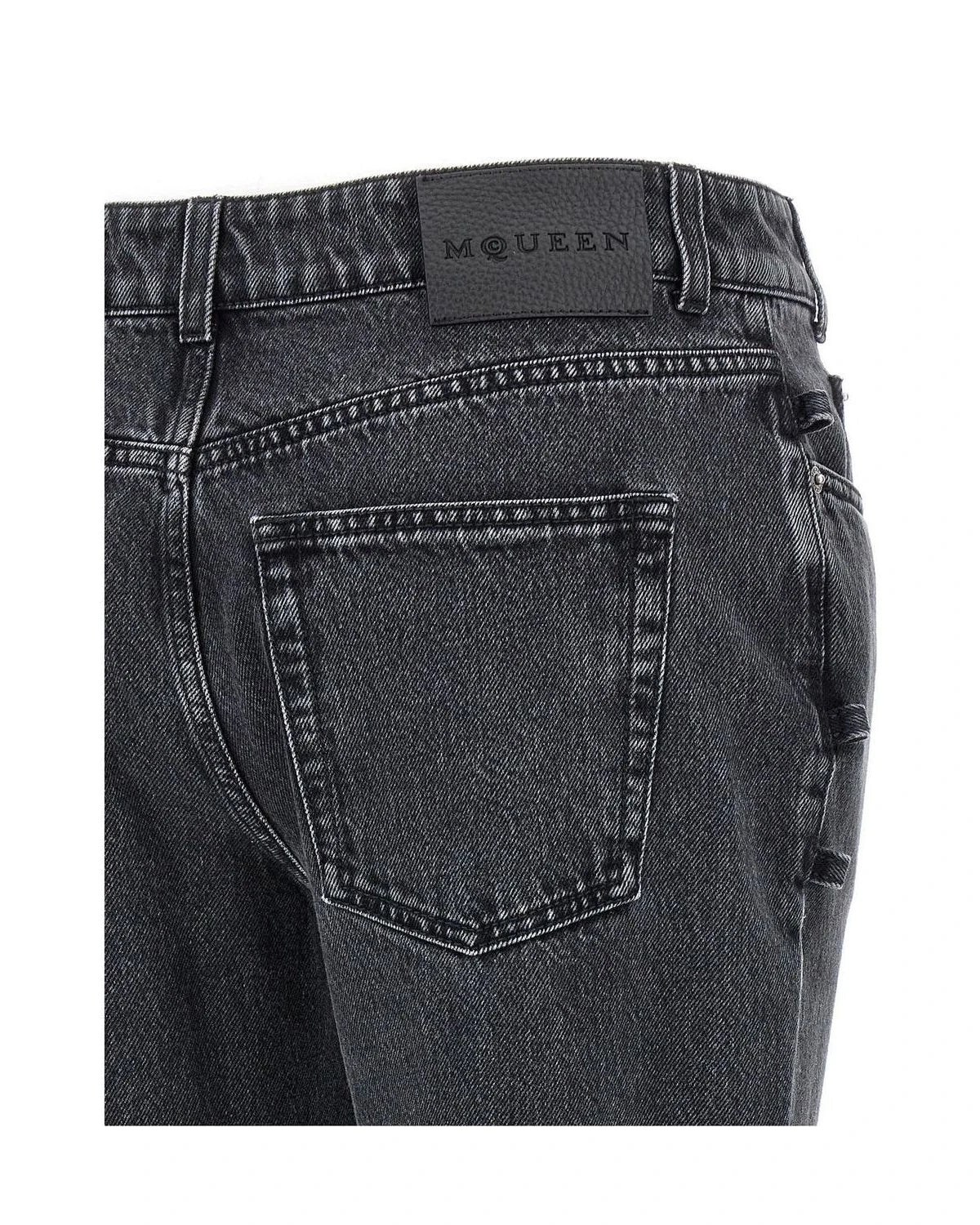 Alexander McQueen Jean in black — view 4