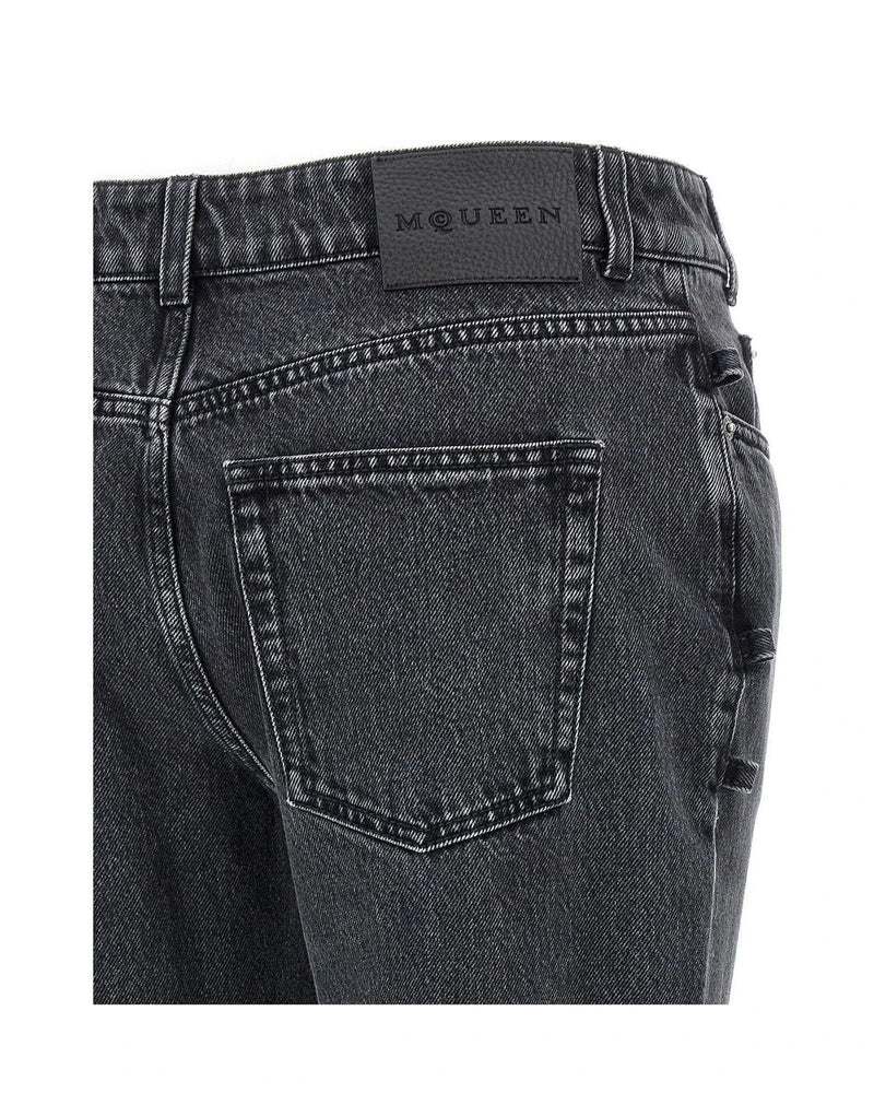 Alexander McQueen Jean in black — view 4