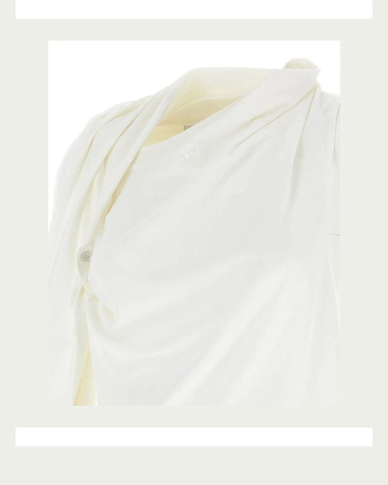 Courrèges T-Shirt in white — view 4