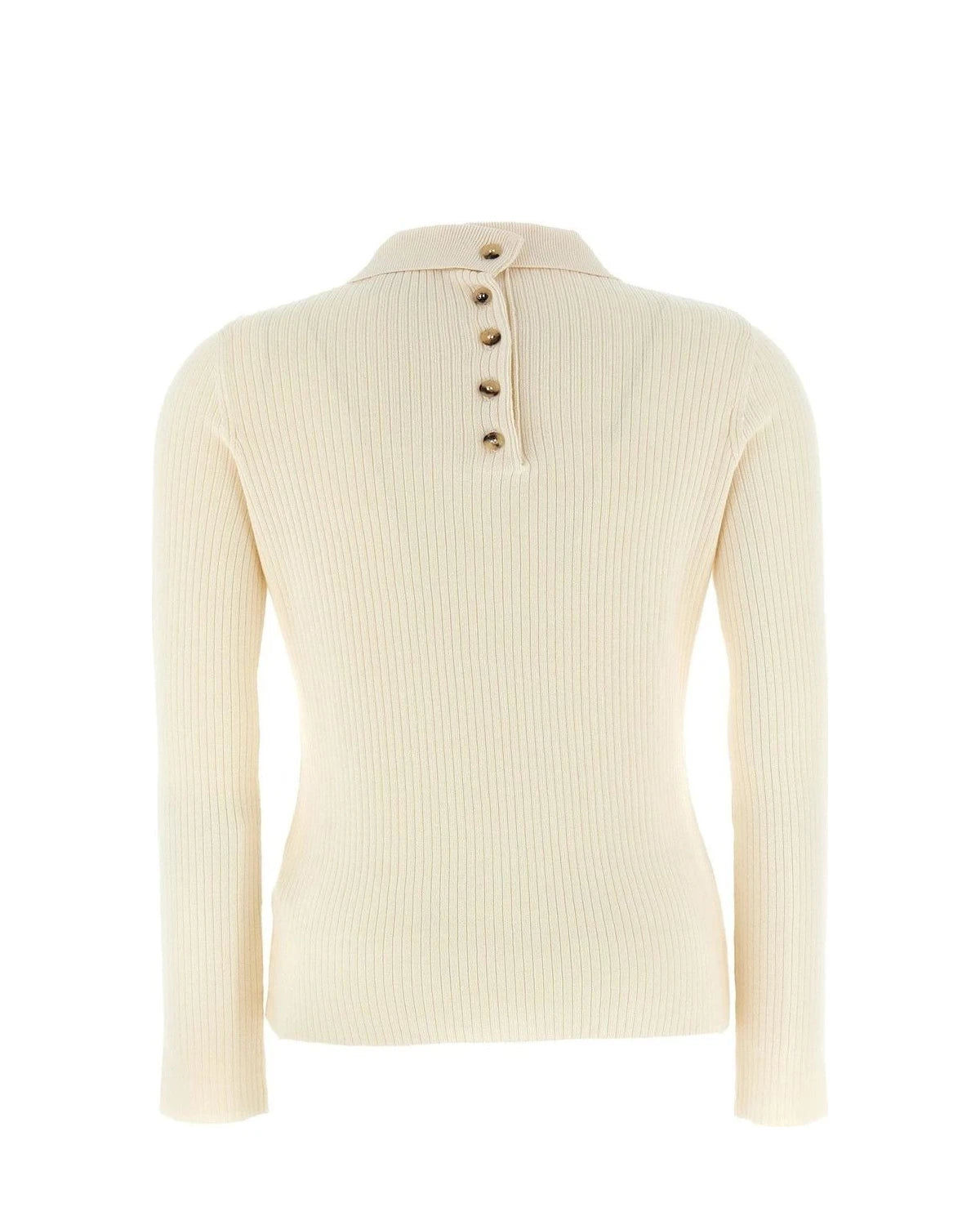 Courrèges Sweater in white, Cotton — view 2