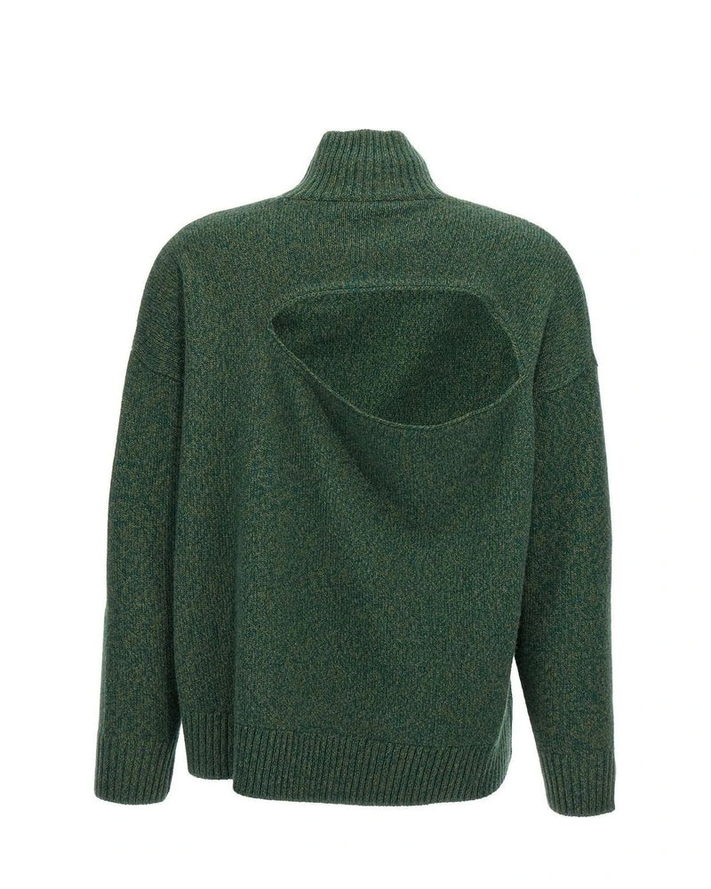 Victoria Beckham Sweater in green, Wool — view 2