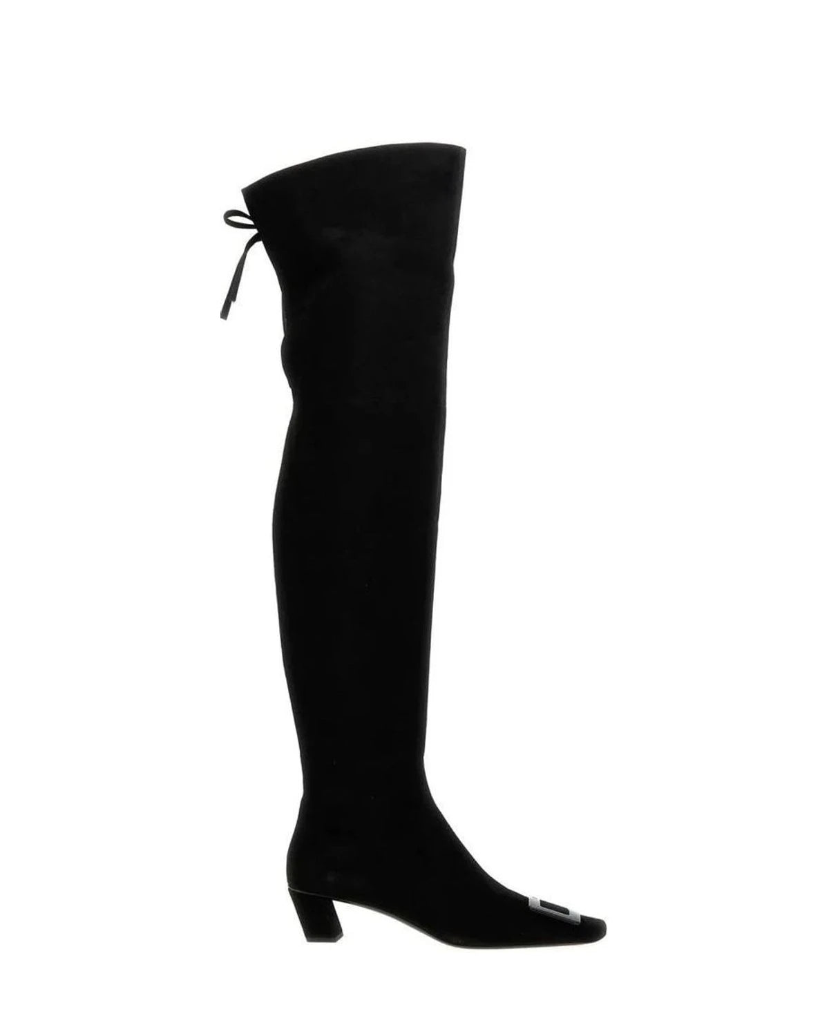 Roger Vivier Knee High Boots in black, Goat Leather