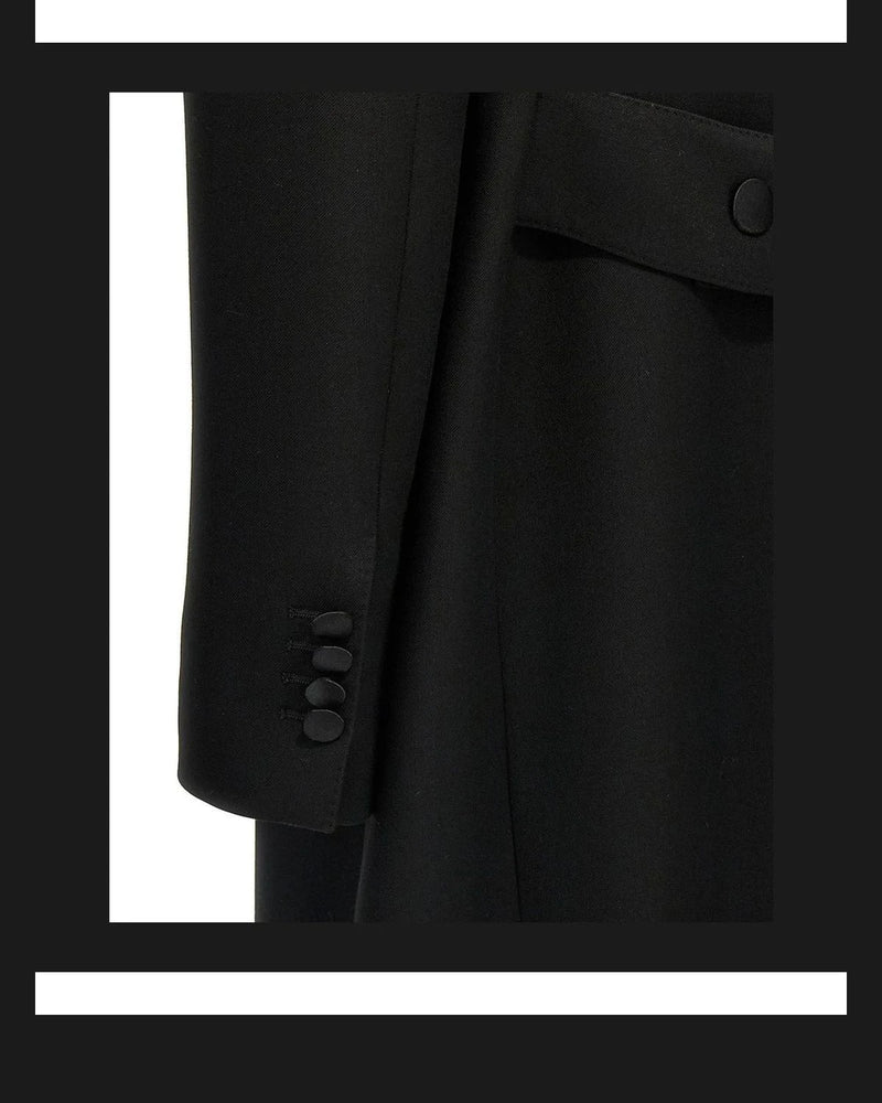 Dolce & Gabbana Overcoat in black, Virgin Wool — view 4