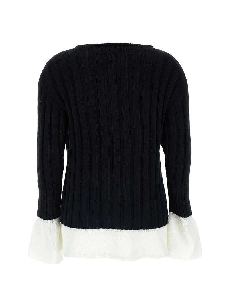 Issey Miyake Sweater in black, Cotton — view 2