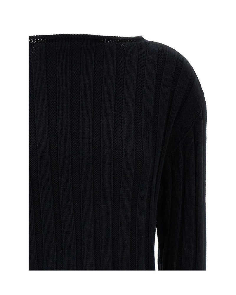 Issey Miyake Sweater in black, Cotton — view 3