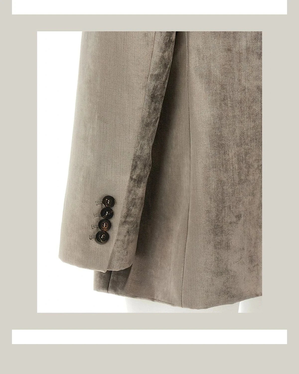 Brunello Cucinelli Blazer in gray, Cotton — view 4