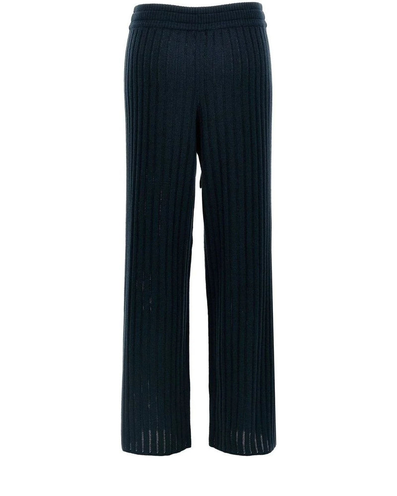 Eres Palazzo Pant in navy, Wool — view 2
