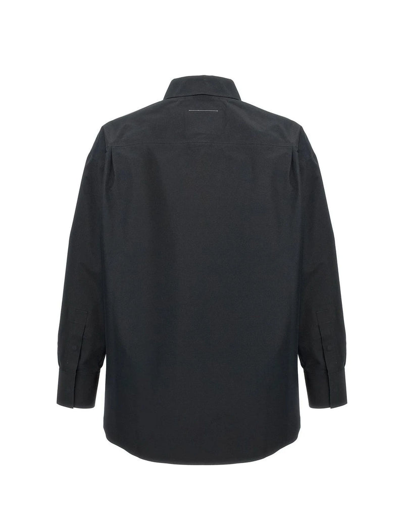 MM6 Maison Margiela Dress Shirt in black, Polyester — view 2