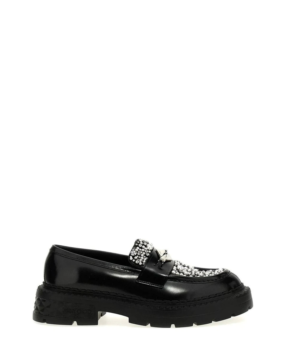 Jimmy Choo Flats in black, Calfskin Leather