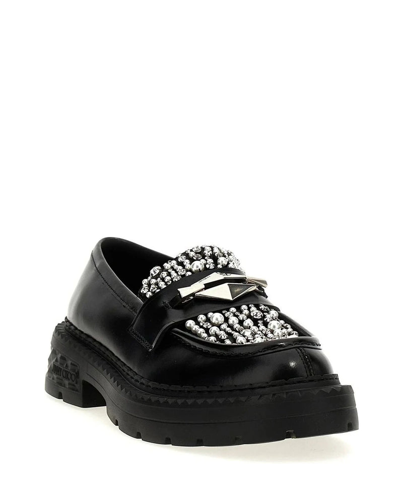 Jimmy Choo Flats in black, Calfskin Leather — view 2