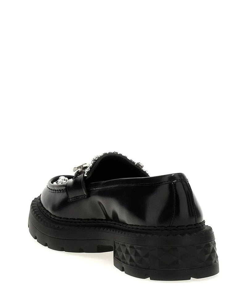 Jimmy Choo Flats in black, Calfskin Leather — view 3