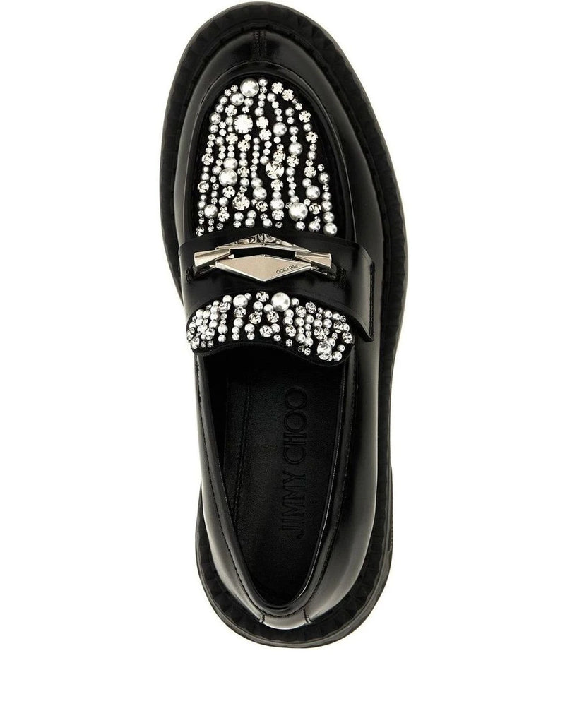 Jimmy Choo Flats in black, Calfskin Leather — view 4
