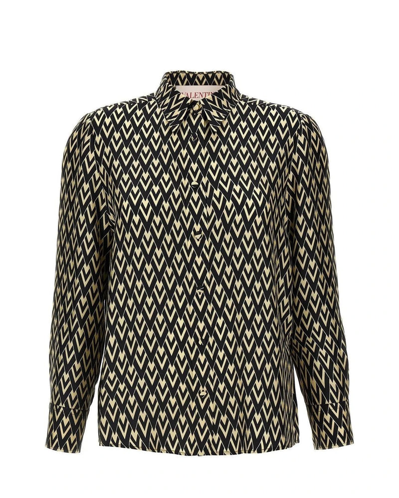 Valentino Garavani Dress Shirt in black, Silk