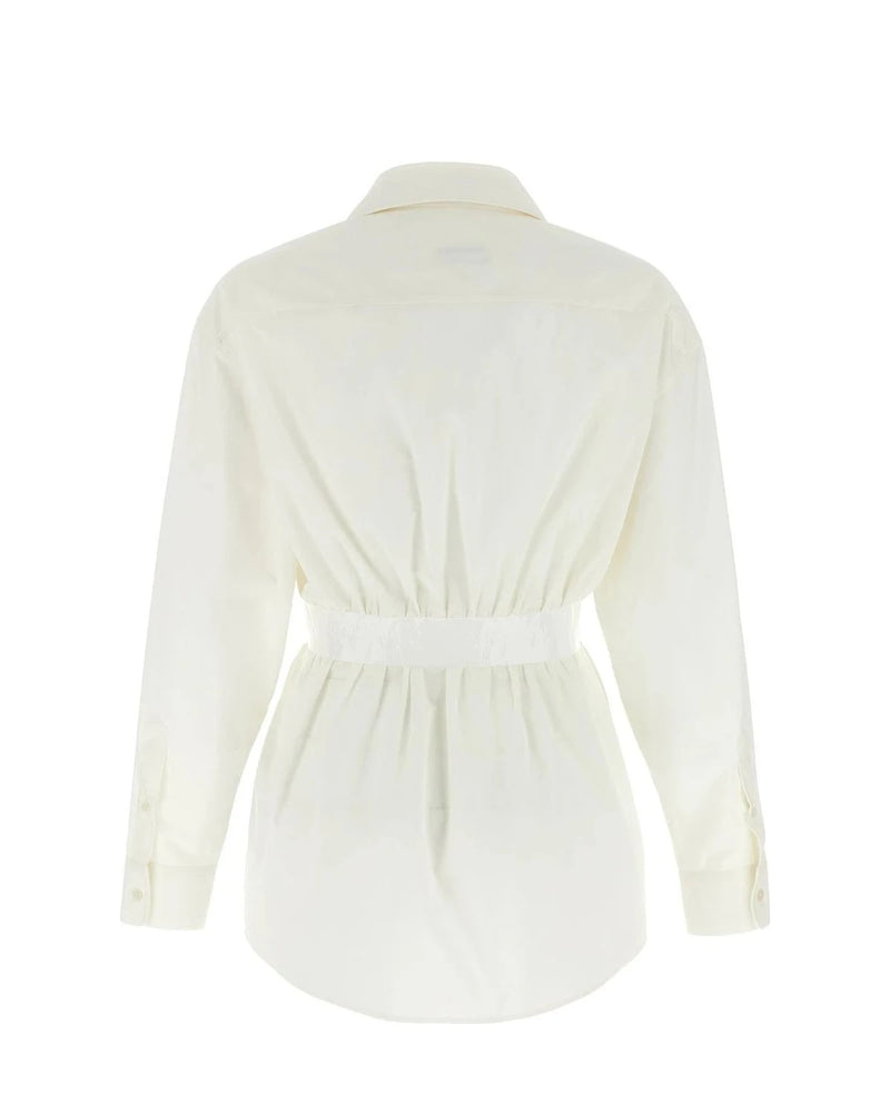 MM6 Maison Margiela Dress Shirt in white, Cotton — view 2