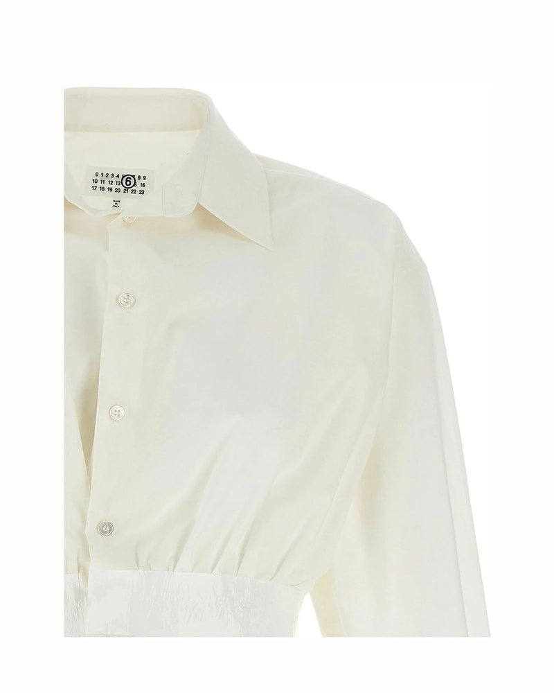MM6 Maison Margiela Dress Shirt in white, Cotton — view 3