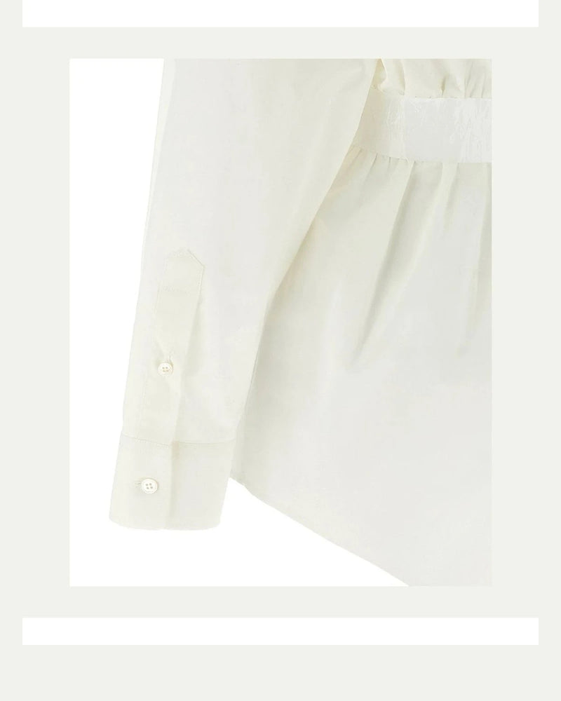 MM6 Maison Margiela Dress Shirt in white, Cotton — view 4