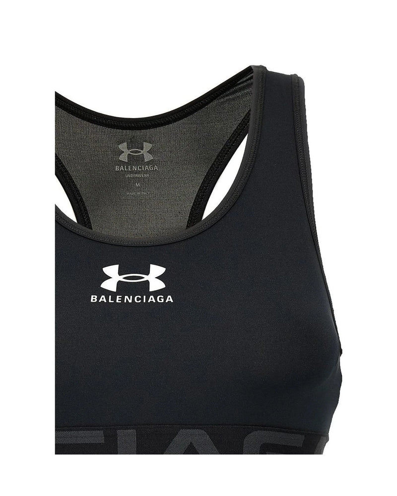 Balenciaga Sports Bra in black, Polyester — view 3