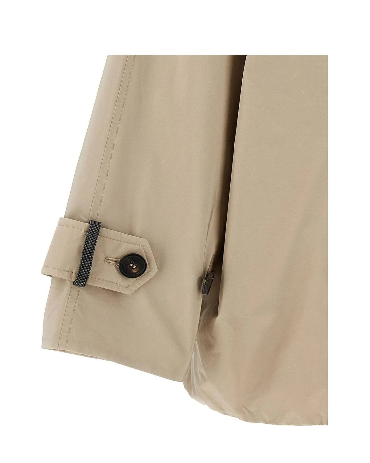Brunello Cucinelli Trench Coat in beige, Polyester — view 4