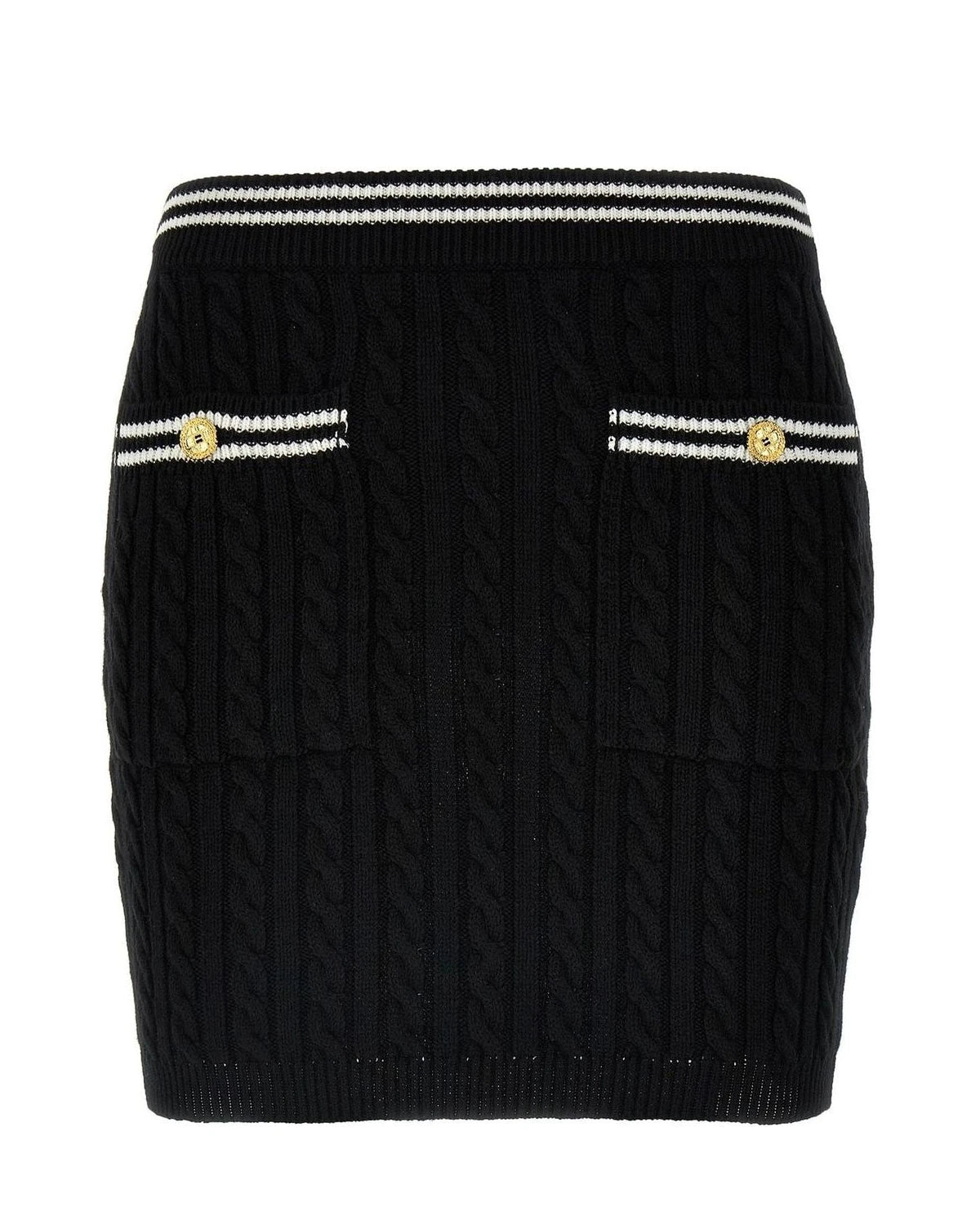 Alessandra Rich Skirt in black, Cotton