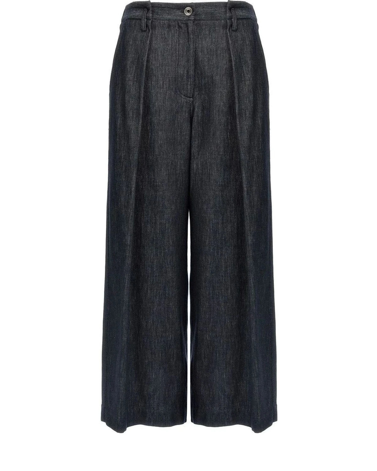 Brunello Cucinelli Palazzo Pant in blue, Cotton