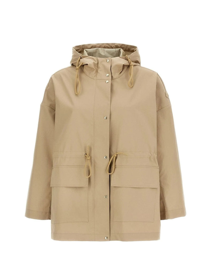 Moncler Parka in beige, Cotton