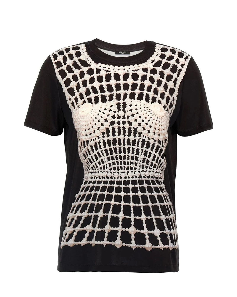 Balmain T-Shirt in black, Organic Cotton