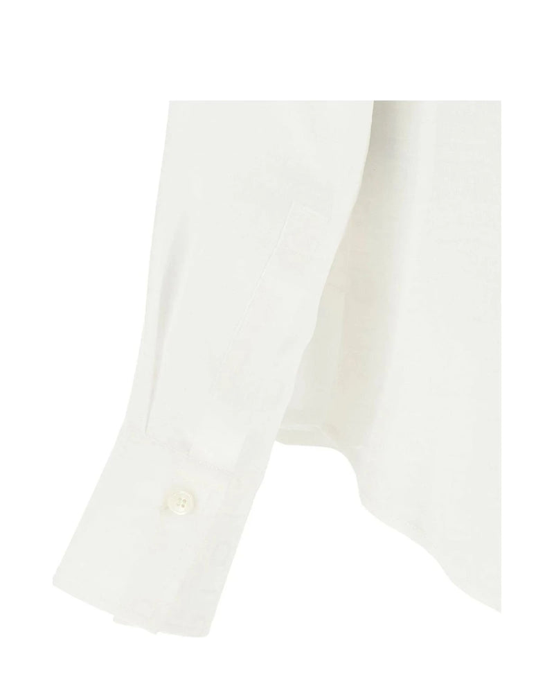 Ferragamo Dress Shirt in white, Silk — view 4