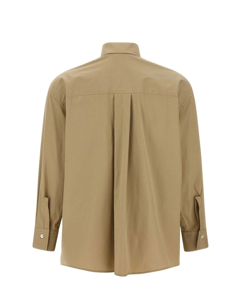 Ferragamo Dress Shirt in beige, Cotton — view 2