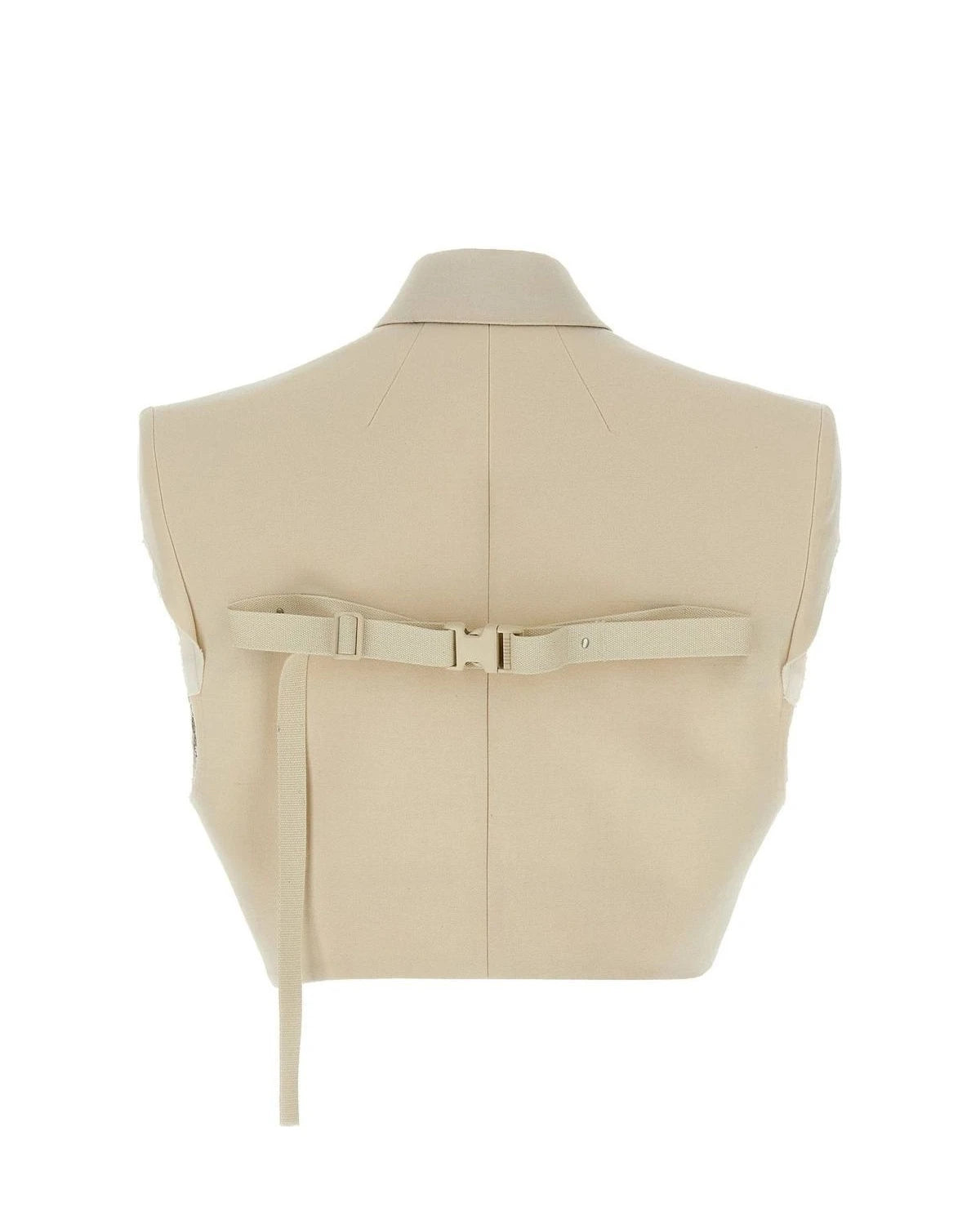 Rick Owens Bolero Jacket in beige, Cotton — view 2