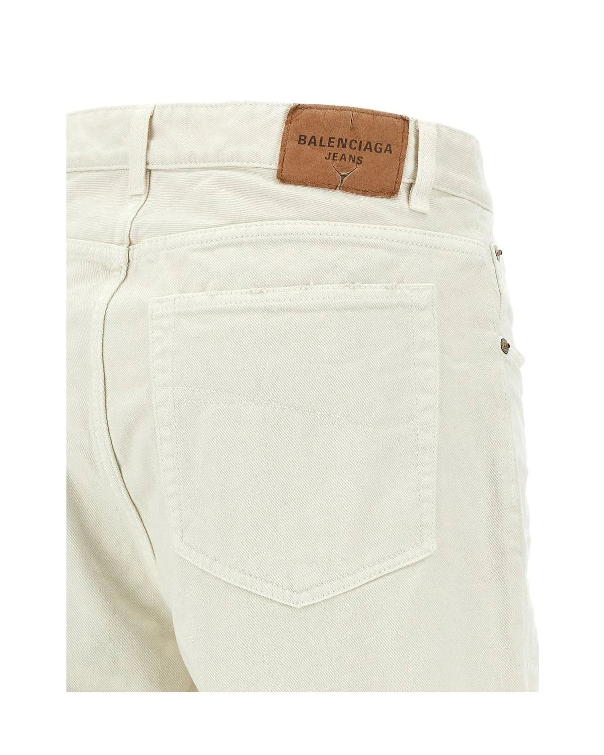 Balenciaga Jean in white, Cotton — view 4