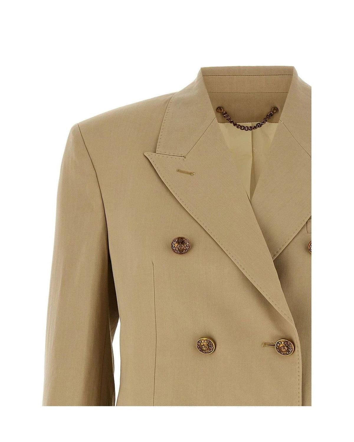 Golden Goose Blazer in beige, Virgin Wool — view 3