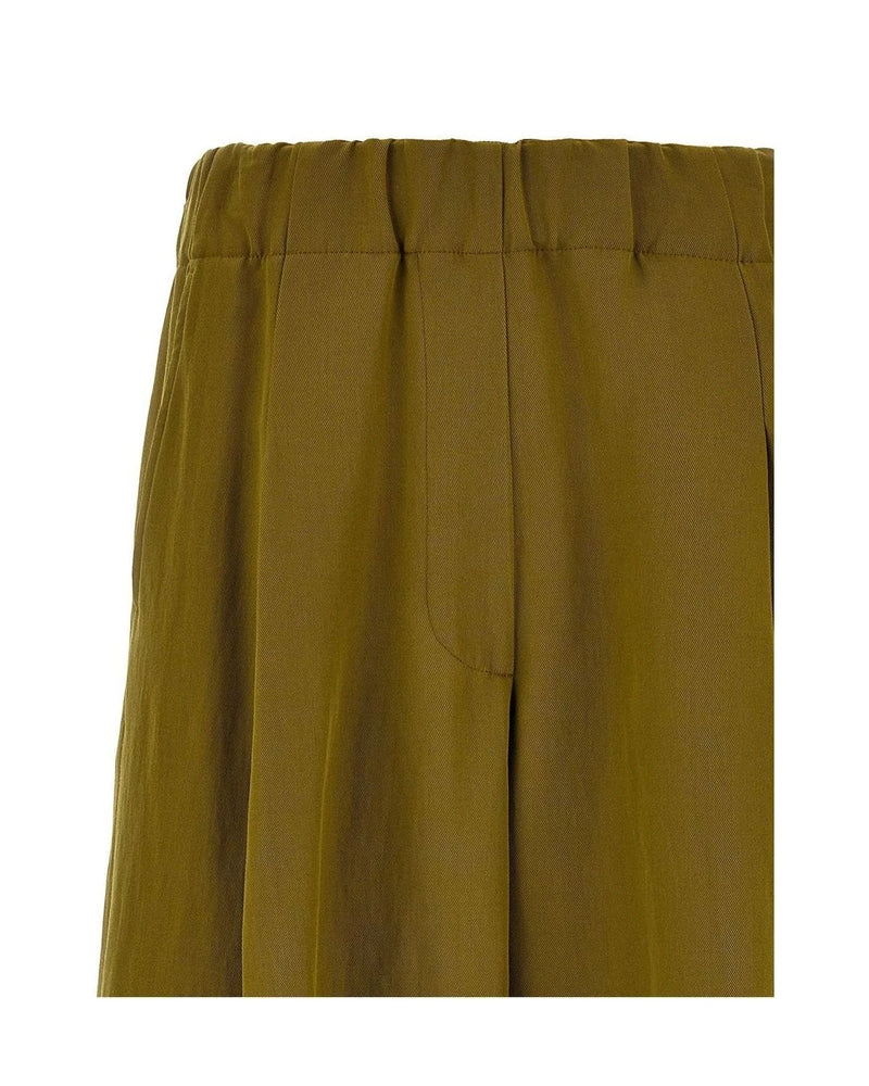 Dries Van Noten Palazzo Pant in green — view 3